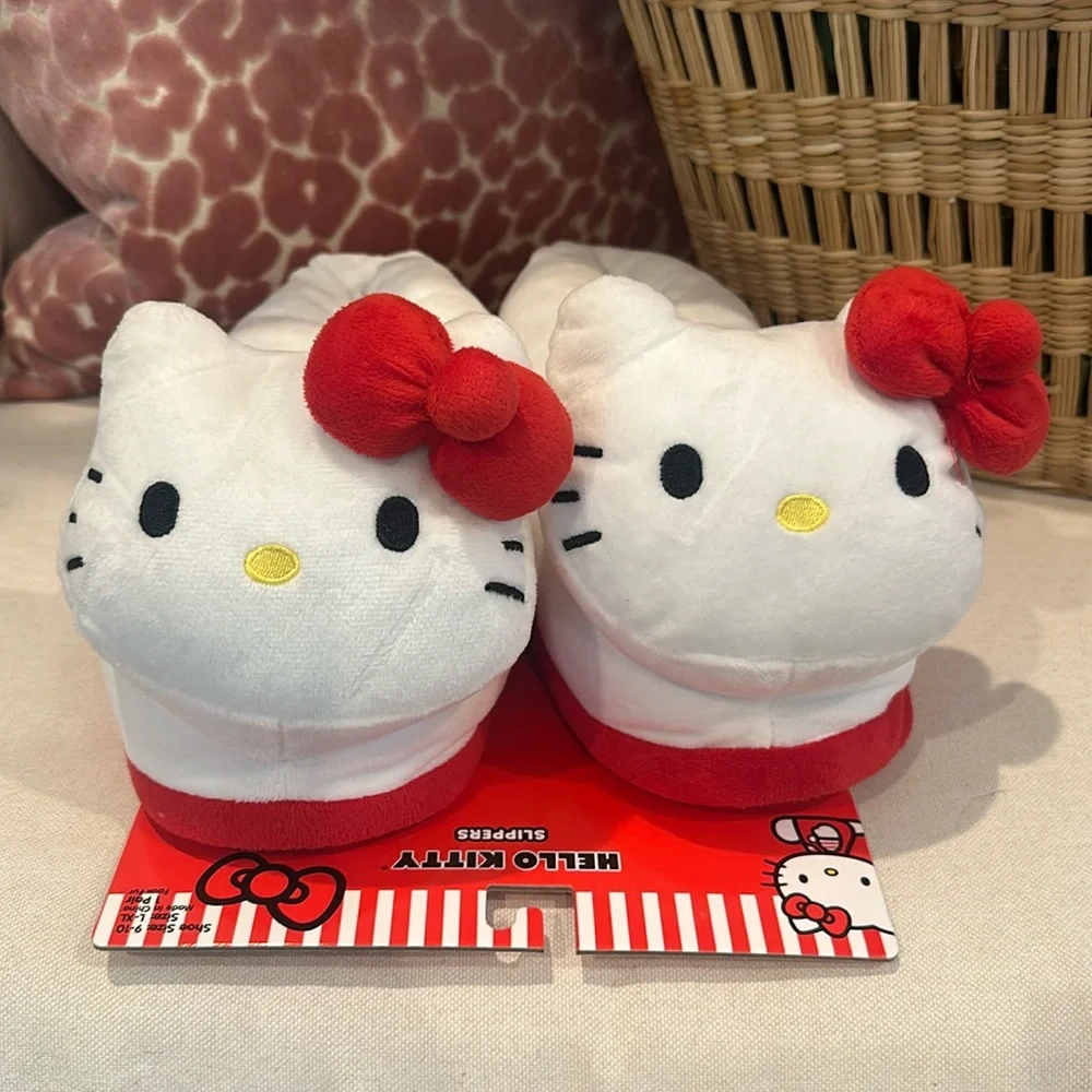 Hello Kitty house slippers adult size 9 10 XL shoes - Picture 1 of 9